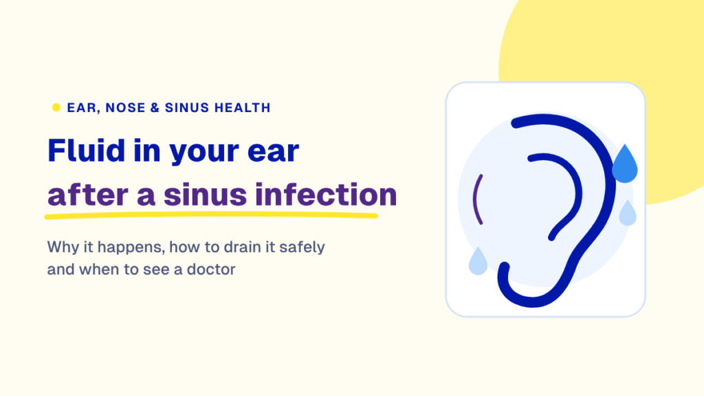fluid in ear sinus infection hero